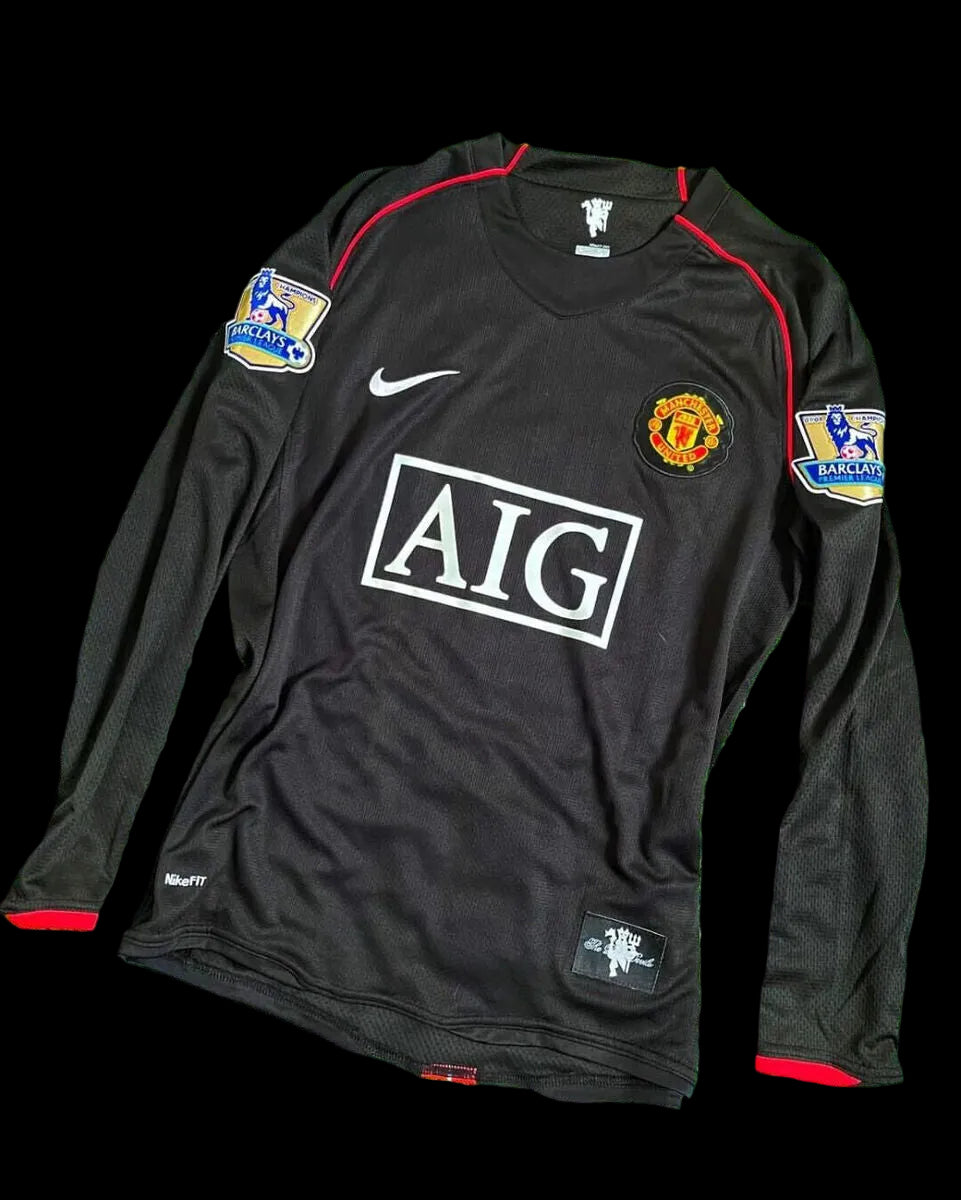 MANCHESTER UNITED 2008 MANGA LARGA RETRO