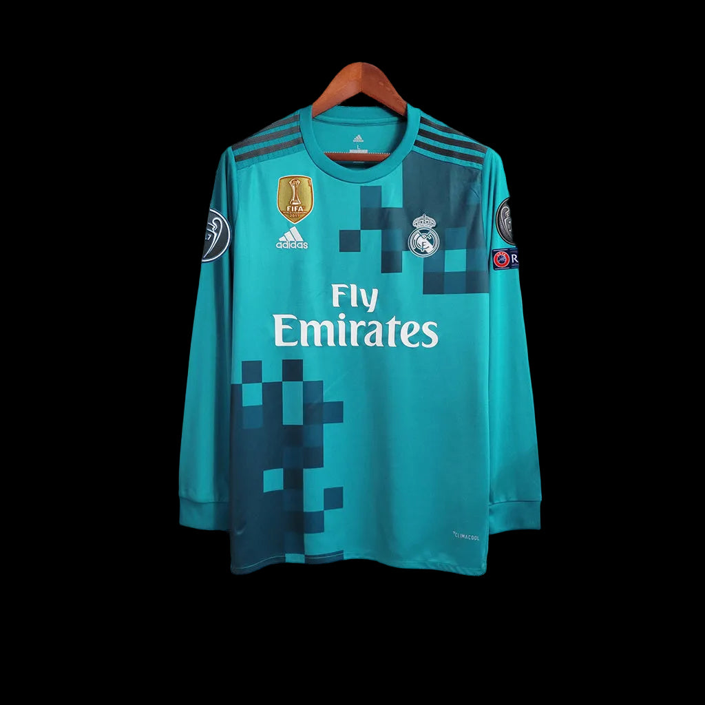 REAL MADRID 2017 - 2018 MANGA LARGA RETRO